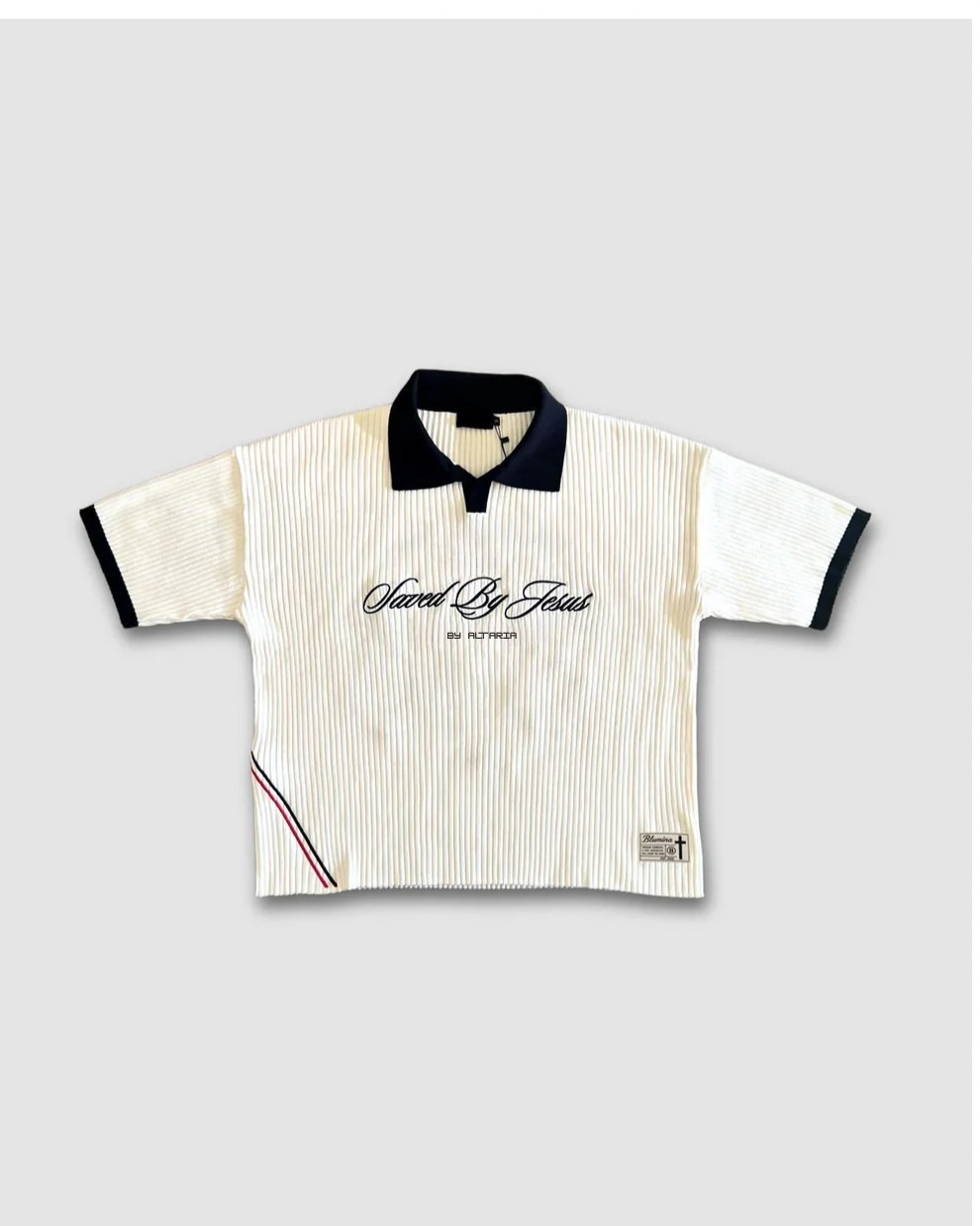 "SAVED BY JESUS" - KNIT POLO