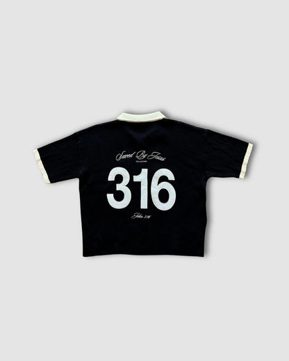"SAVED BY JESUS" - KNIT POLO
